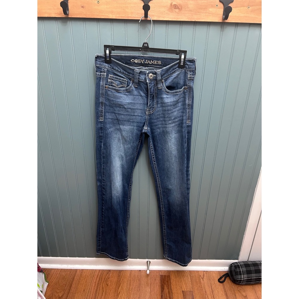 Cody James Mens Bootcut Jeans Medium Wash Western Denim 29x32 Fits 28x30